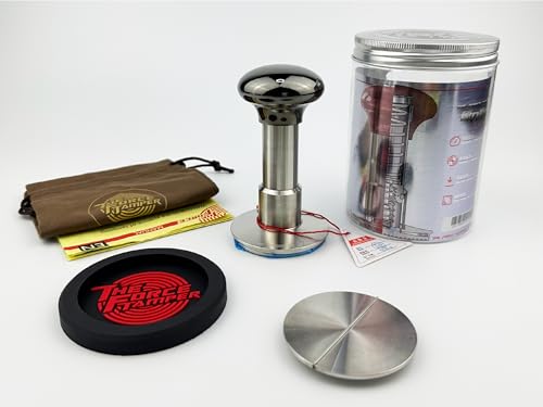 58.35mm Flat Distribute Set Black Mirror Jellyfish AL Handle Coffee Tamper