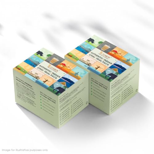 Premium Authentic Indian Spiced Chai Tea Assorted Pack (21.1644 Ounce)