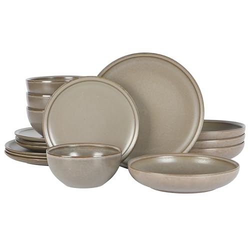 Beckett Stoneware Matte Reactive Glaze 16 Piece