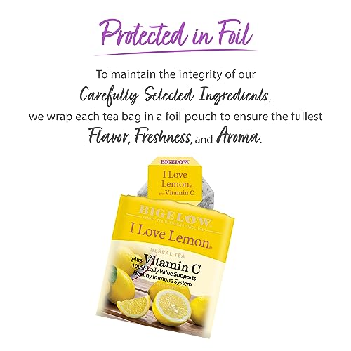 I Love Lemon with Vitamin C Herbal Tea (120 Count)