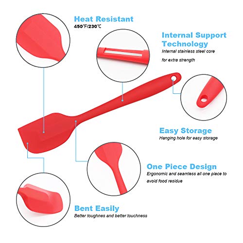 3 Piece Silicone Spatula Set