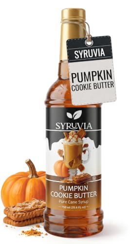 Coffee Syrup Pumpkin Cookie Butter Flavored Syrup for Drinks (25.4 Fl Oz)