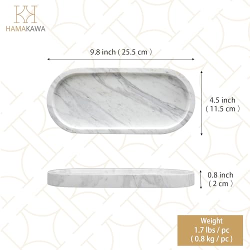 Oval Bathroom Vanity Tray