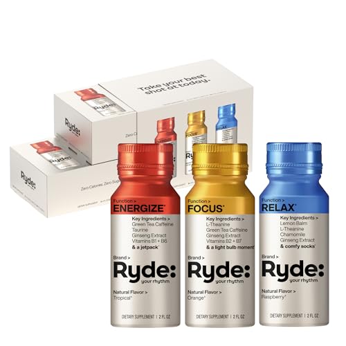 RYDE Variety Shots (12 Fl Oz)