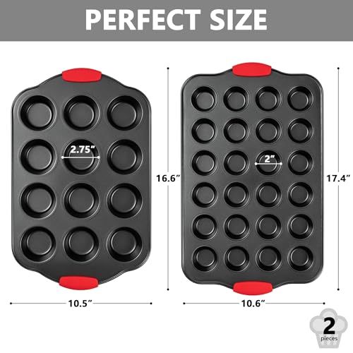 Muffin Pan Nonstick Cupcake Pan Set (2 Count)