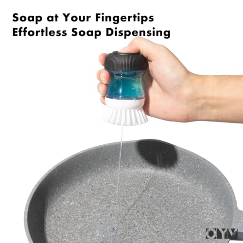 Soap Dispensing Palm Brush Set