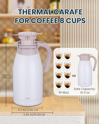 1.9L 64Oz Thermal Coffee Carafe