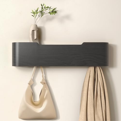 Wall Mounted Coat Rack with Shelf