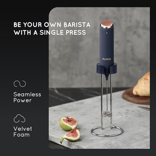 Rechargeable Milk Frother Handheld with Charging Stand