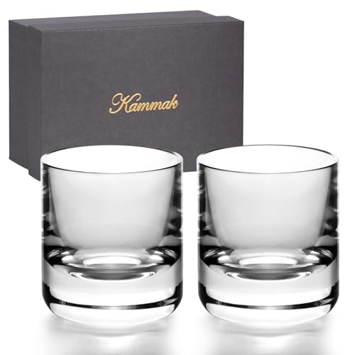 Crystal Whiskey Glasses Set of 2 Old Fashioned Glasses Stemless (2 Count)