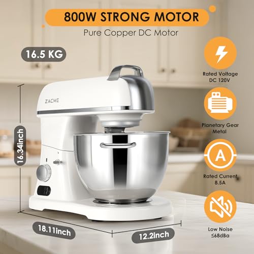 8.4QT Commercial Stand Mixer 800W with Aluminum Die Casting Meets the Standard of NSF