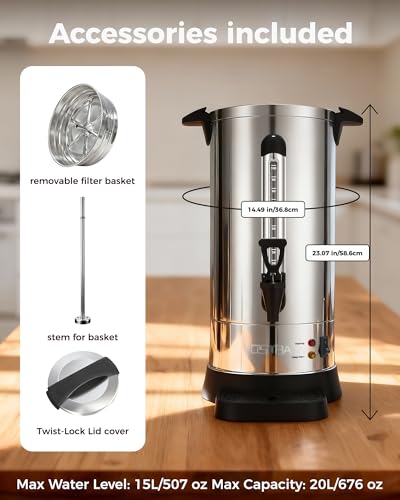100 Cup Commercial Coffee Urn (100 Count)