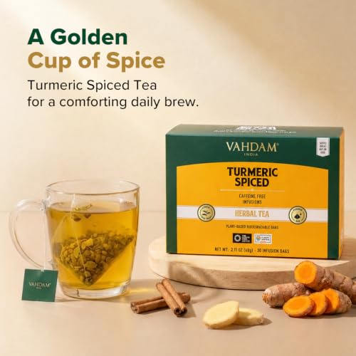 Turmeric Spice Herbal Tea Bags (30 Count)