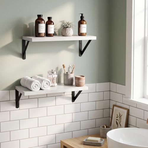 Wall Mounted Floating Shelves Set of 2 (2 Count)