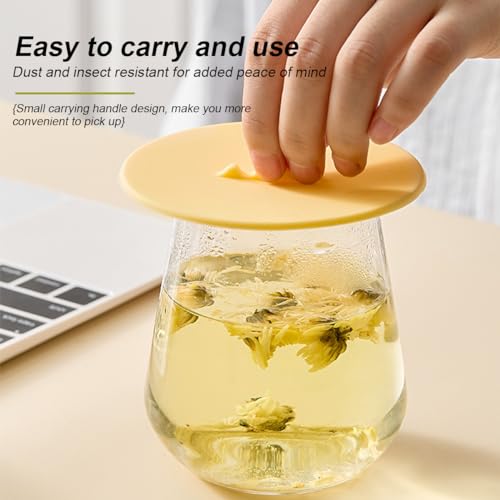 Silicone Cup Lids Silicone Cup Covers 6color Design