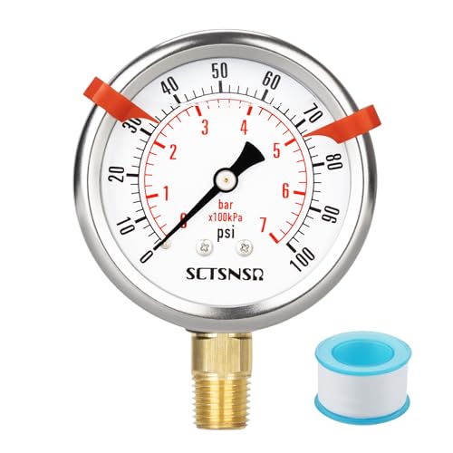 0 to 100 Psi Pressure Gauge