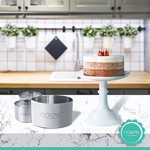 Cake Ring Sturdy Stainless Steel Round Mousse Cake Ring Mold for Baking
