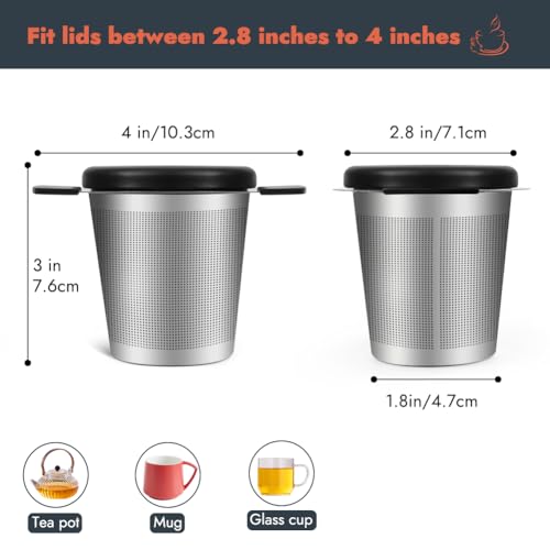2pcs Tea Infuser for Loose Leaf Tea (2 Count)