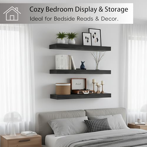 Floating Wall Shelves (4 Count)