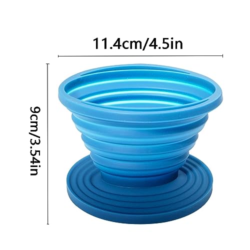Collapsible Coffee Dripper Filter Reusable with 5 Paper Filters