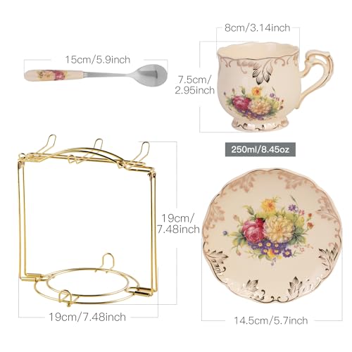 Tea Cups and Saucers Set of 6