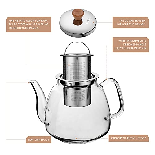 Glass Teapot with Infuser