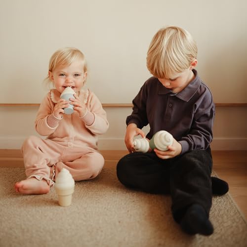 Silicone Mix and Match Ice Cream Toy 4 Pack (4 Count)