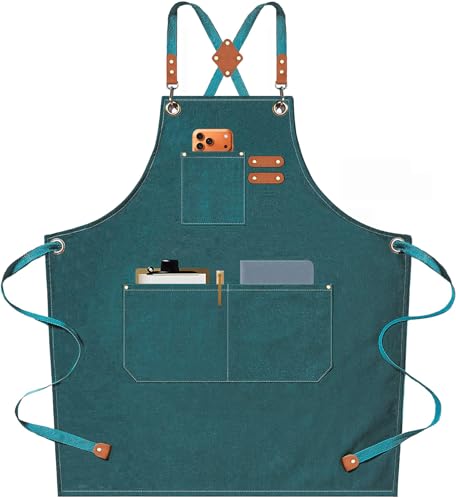 Chef Aprons for Men Women with Oversized Pockets