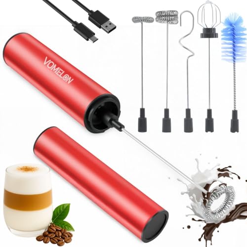 Rechargeable Milk Frother Handheld Electric Frother Wand Milk Foamer Drink Mixer for Coffee