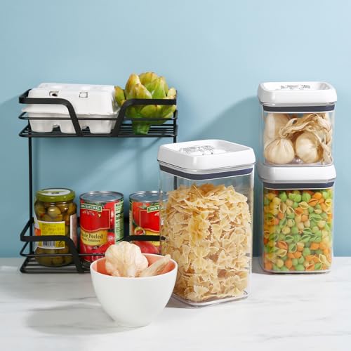 Flip Tite Acrylic Food Storage Container with Lid 6” XL Air Tight Ring Seal Flip Lock (3 Count)