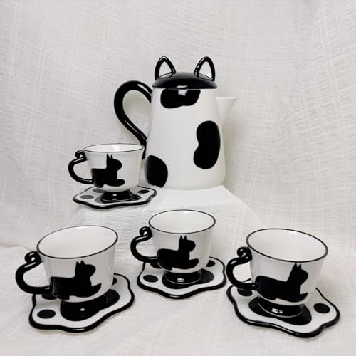 Ceramic Cat Tea Set