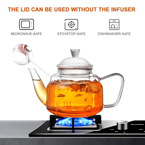 Glass Teapot with Removable Infuser