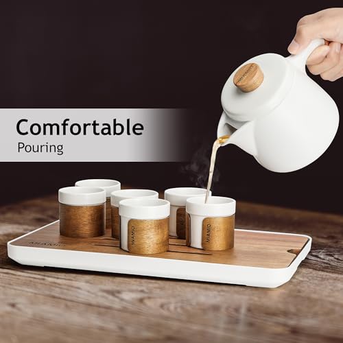 Japanese Chinese Tea Set 6 x 3.4 oz