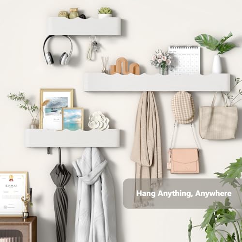 Wall Mounted Coat Rack with Shelf