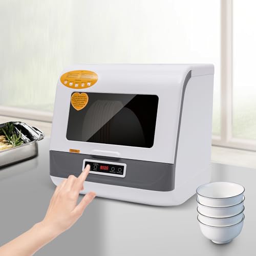 800W Portable Countertop Dishwasher
