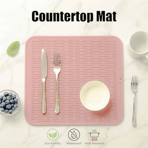 Silicone Dish Drying Mat for Multiple Usage