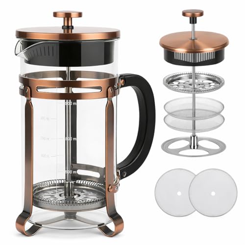 34 oz Bronze French Press Coffee Maker