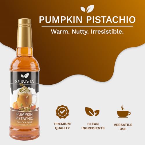 Coffee Syrup Pumpkin Pistachio Flavored Syrup for Drinks (25.4 Fl Oz)
