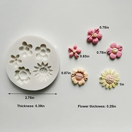Small Lovely items Silicone Fondant Molds Set For Cake Topper