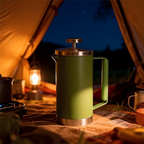 Stainless Steel French Press Coffee Maker 21OZ
