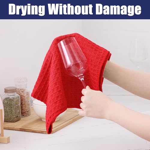Microfiber Waffle Weave Kitchen Dish Cloths (12 Count)