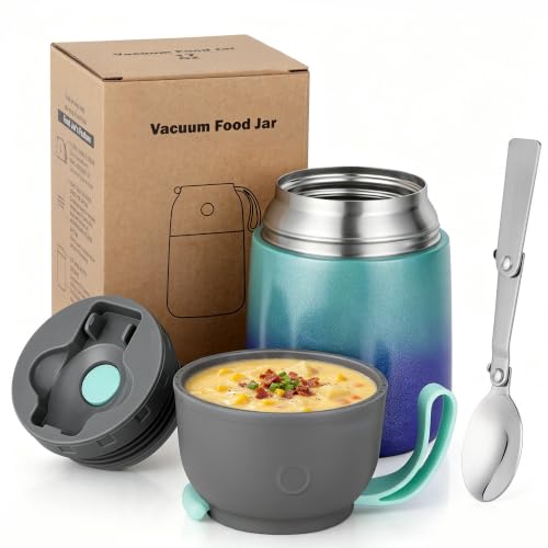 Insulated Thermo Soup Jar for Kids & Adults (2 Count)