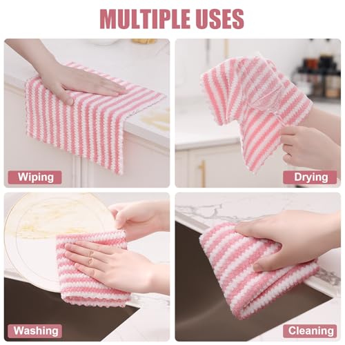 12 Pack Coral Velvet Dish Cloths (12 Count)