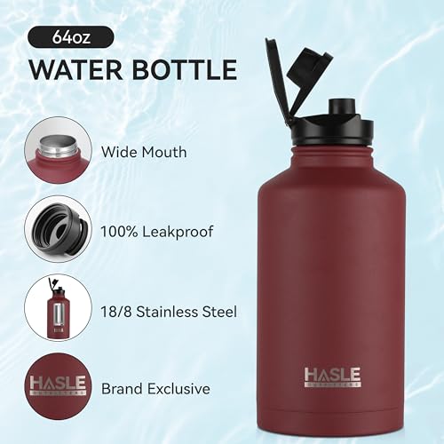 Half Gallon Insulated Water Bottles 64 oz