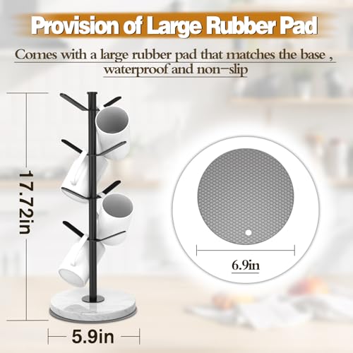 Marble Mug Holder Tree with 2