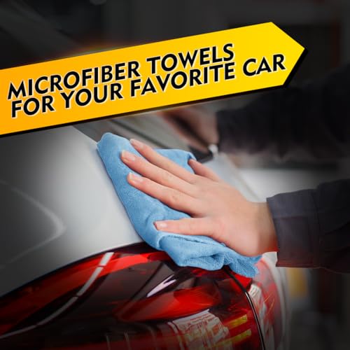 Blue Microfiber Cleaning Cloth 50 Pack (50 Count)