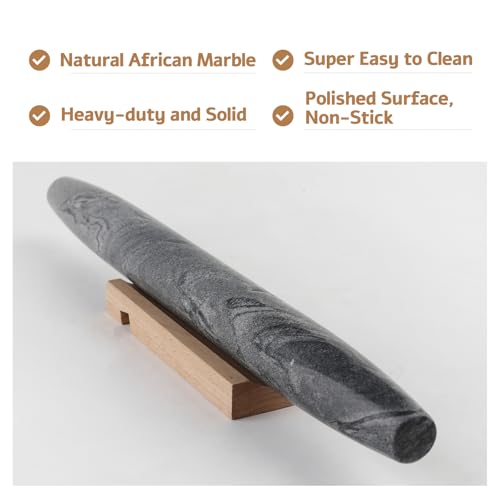 African Natural Marble French Rolling Pin