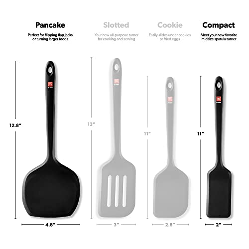 DI ORO Silicone Turner Spatula Set (2 Count)