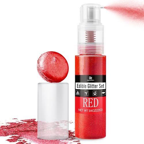 Red Edible Glitter Spray