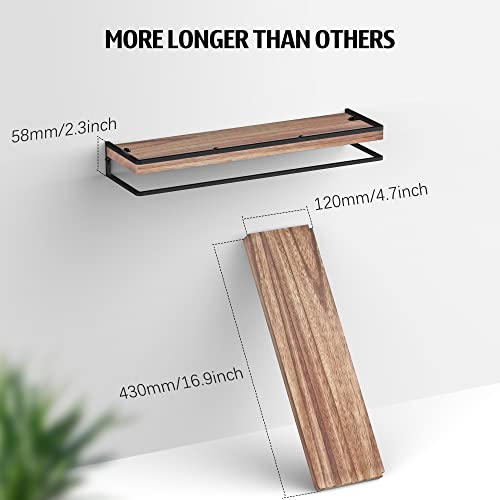 Floating Shelves Wall Mounted Set of 2 (2 Count)